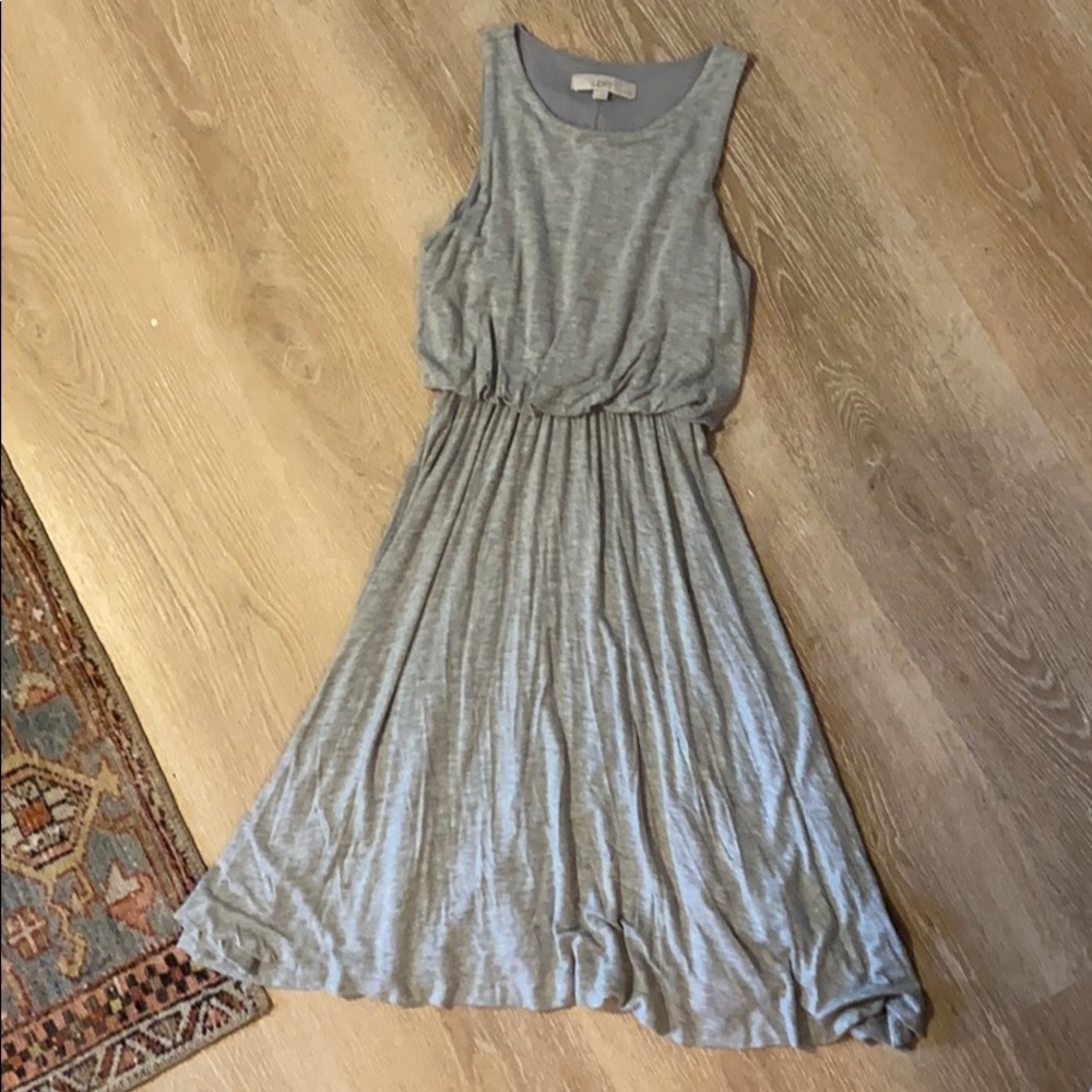 Loft grey swing dress